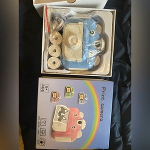 Blue print camera for kids.